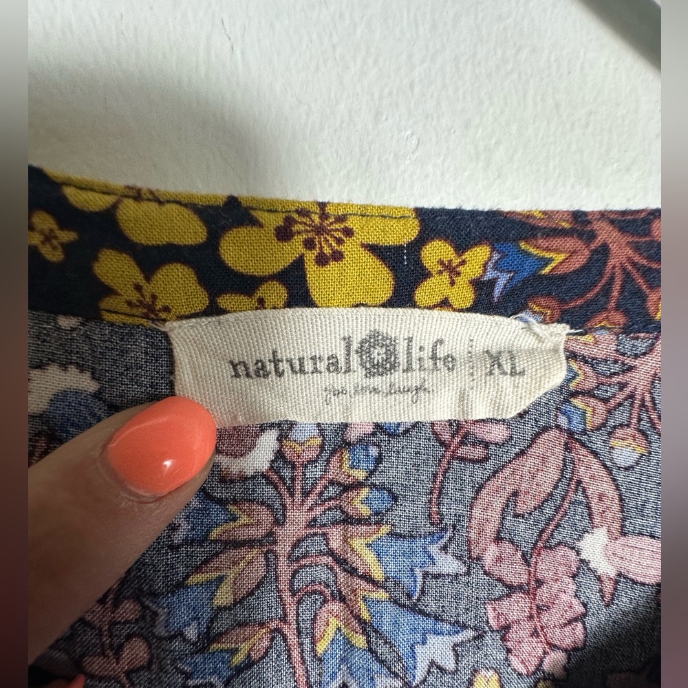 Natural Life Floral Relaxed Dress Size XL - Picture 7 of 13